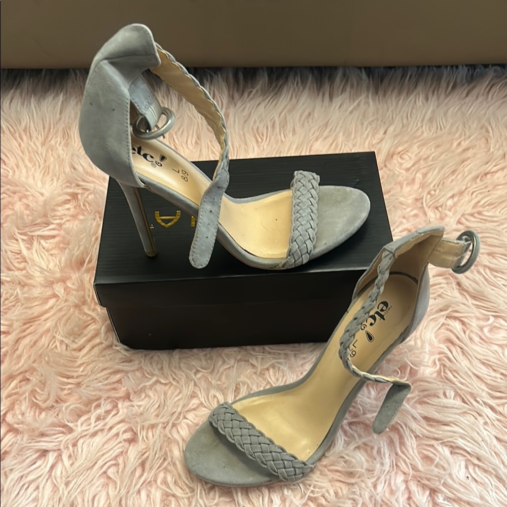 Rue21 Gray Suede Stiletto Heels